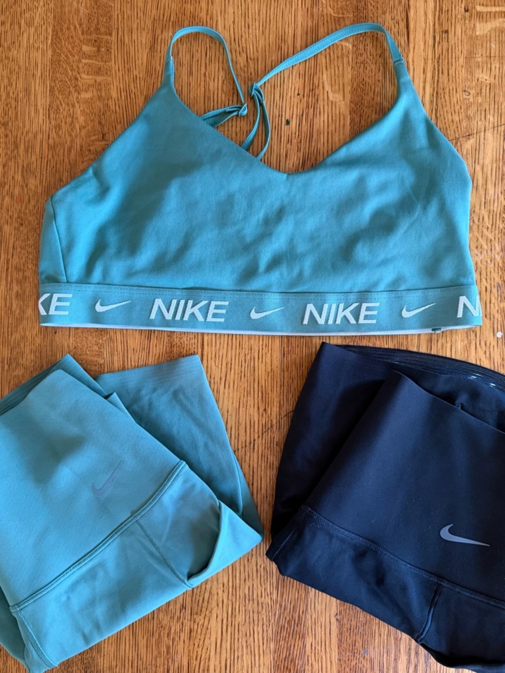 Nike Universal Matching Set- two shorts & sports bra bundle size M EUC
